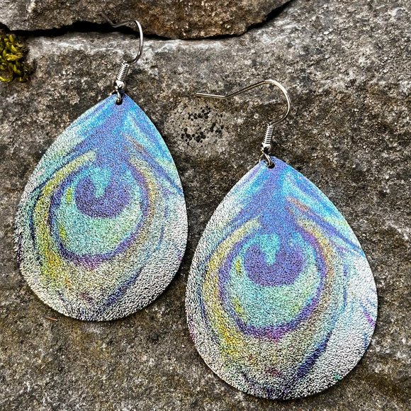 Boutique Jewelry - Peacock Teardrop Earrings
